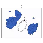 5F9Z8501A - : Engine Water Pump for Ford: Five Hundred, Freestyle | Mercury: Montego Image