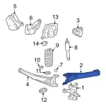6C3Z3A360B - Suspension: Radius Arm for Ford: F-250 Super Duty, F-350 Super Duty, F-450 Super Duty, F-550 Super Duty Image