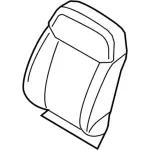 KB3Z2164416AA - : 2019 2020 Ford Ranger - Seat Back Cover for Ford: Ranger Image