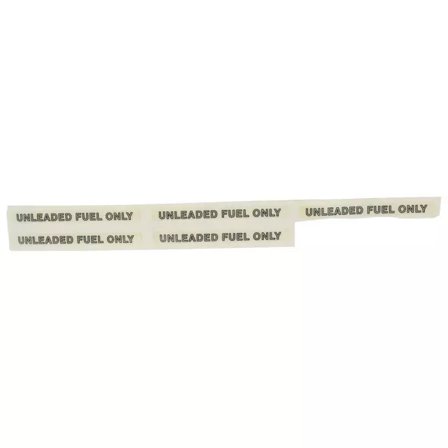 D7OZ9A095A - Body: Fuel Label for Ford: E-150 Econoline, E-150 Econoline Club Wagon, E-250 Econoline, E-250 Econoline Club Wagon, E-350 Econoline, E-350 Econoline Club Wagon, Econoline Super Duty, LTD, Mustang | Mercury: Capri, Marquis Image