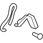 8L1Z3B661B - Steering: Tilt Lever for Ford: F-250 Super Duty, F-350 Super Duty, F-450 Super Duty Image