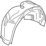 GD9Z16103A - Body: Fender Liner for Lincoln: Continental Image