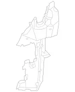 2305050030 - Radiator: Air Duct for Mercedes-Benz: SL500, SL550 Image