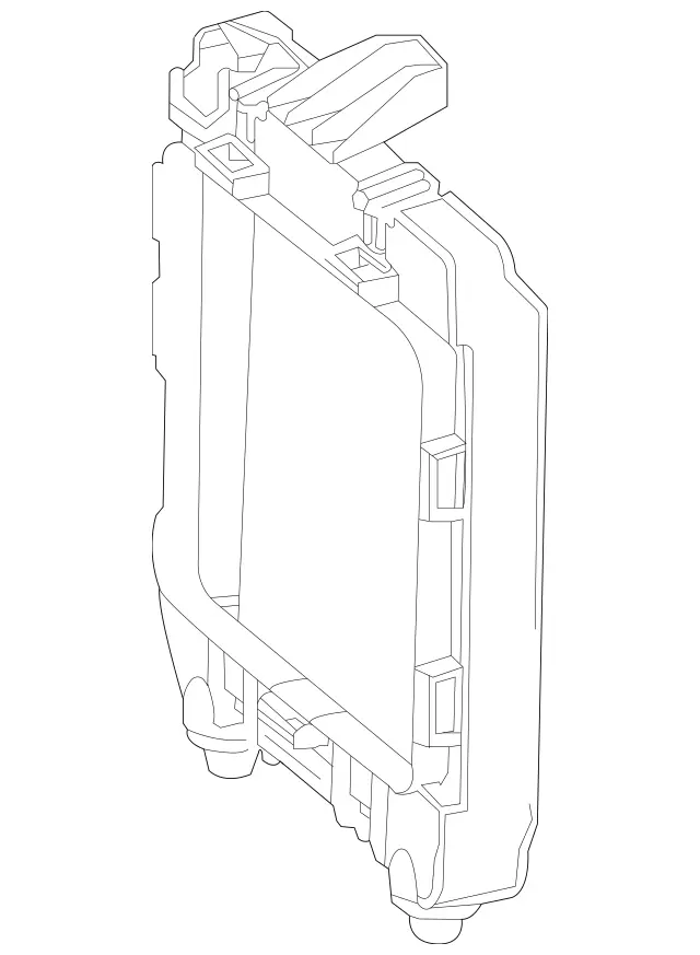 995051700 - Radiator: Mounting Frame for Mercedes-Benz: GLE53 AMG, GLE580, GLS580, Maybach GLS600 Image image