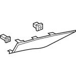 DS7Z5431011AA - Body: Rear Trim for Ford: Fusion Image