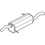 DV2Z5A289D - : Rear Muffler for Ford: Fiesta Image