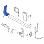 NZ6Z2629038A - Body: Rear Trim for Ford: Maverick Image