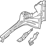 8A8Z16055A - Body: Apron/Rail Assembly for Ford: Flex Image