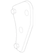 1663312040 - : Holder for Mercedes-Benz: GL350, GL450, GL550, GL63 AMG, GLE300d, GLE350, GLE400, GLE43 AMG, GLE450 AMG, GLE550e, GLE63 AMG, GLE63 AMG S, GLS350d, GLS450, GLS550, GLS63 AMG, ML250, ML350, ML400, ML550, ML63 AMG Image