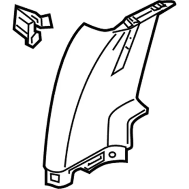 BC3Z25278D12AF - Body: Door Pillar Post Trim Set for Ford: F-250 Super Duty, F-350 Super Duty Image