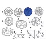 GT4Z1007D - : Wheel Assembly for Ford: Edge Image