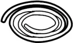 82740AR000 - Body: Inner Panel Seal for INFINITI: M35, M45, Q50 Image