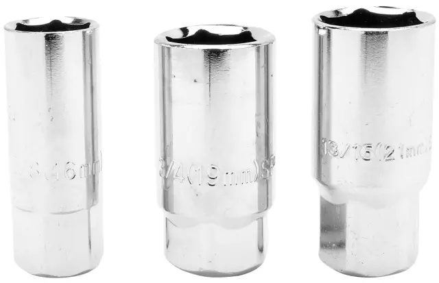 1410 - : Sizes: 5/8, 3/4, and 13/16" Spark Plug Sockets. Alloy Steel Construction. for Performance Tool Image