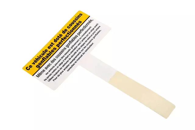 19317025 - Body: Air Bag Label for Chevrolet: City Express Image