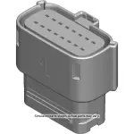22953201 - : Rear License Plate Lamp Wiring Harness Connector Cavity Plug for GM Image