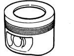 1U2Z6108CA - Engine: Piston for Ford: Aerostar, Ranger, Taurus, Windstar | Mercury: Sable, Villager Image