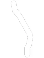 2048300696 - Heating and Ventilation: Hose for Mercedes-Benz: C250, C300, C350, C63 AMG, CLS400, CLS550, CLS63 AMG, CLS63 AMG S, E250, E350, E400, E550, E63 AMG, E63 AMG S, GLK250, GLK350 Image