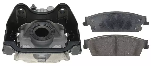 19322762 - : Rear Driver Side Disc Brake Caliper Assembly with Semi-Metallic Pads (Loaded Police), Remanufactured for GM Image