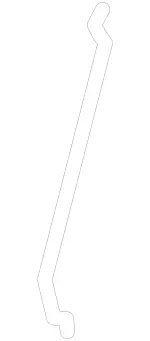 2477226100 - Front Door: Link Rod for Mercedes-Benz: EQB 250+, EQB 300, EQB 350, GLB250, GLB35 AMG Image