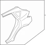 GHA005UBKB - : Quarter Panel for Infiniti Image