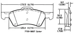 13054135 - : Disc Brake Pad Set for OmniParts Image