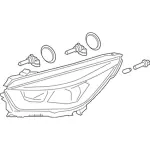 JJ5Z13008C - : Headlamp Housing for Ford: Escape Image