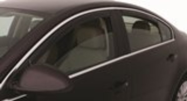 19260738 - Exterior: Front and Rear In-Channel Side Door Window Weather Deflectors in Smoke Black by Lund(TM) - Associated Accessories for ACDelco Image