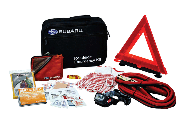 SOA906V9511 - Interior: Roadside Emergency Kit (6 Per Case) for Subaru: BRZ, Crosstrek, Forester, Impreza, Legacy, Outback, Tribeca, WRX, XV Crosstrek Image