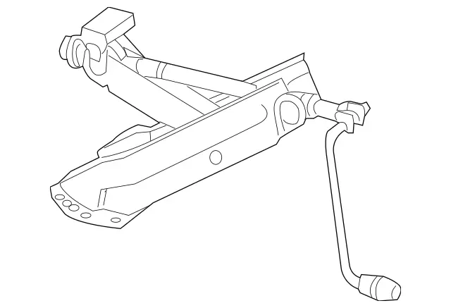 2125800018 - Tools and Accessories: Jack for Mercedes-Benz: 250, 300S, C250, C300, C350, C63 AMG, CL550, CL600, CL63 AMG, CL65 AMG, CLS400, CLS550, CLS63 AMG, CLS63 AMG S, E250, E350, E400, E550, E63 AMG, E63 AMG S, S350, S400, S500, S550, S600, S63 AMG, SLC300, SLC43 AMG, SLK250, SLK300, SLK350, SLK55 AMG Image image