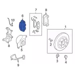 7L3Z2B120A - Brakes: Caliper for Ford: F-150 | Lincoln: Mark LT Image