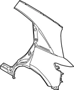 G8101CG060 - Body: Quarter Panel for INFINITI: FX35, FX45 Image