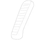 1707250186 - Covering and Lining: Dampening, a-Pillar for Mercedes-Benz: SLK230, SLK320 Image