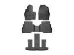 44972125 - : Black FloorLiner™ DigitalFit®, Front, 2nd Row &amp; 3rd Row for WeatherTech Image