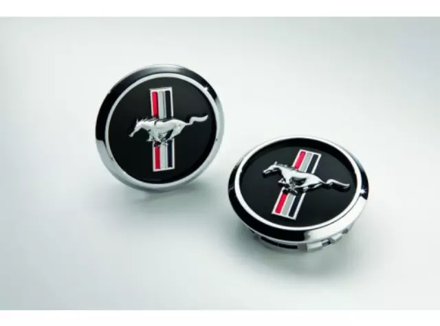 Chromed Ring Cap W/Pony Logo, 4pc Kit - Ford (5R3Z-1130-BA)