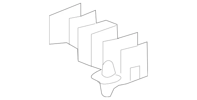 25457040 - Body: Speaker Bracket for Mercedes-Benz Image