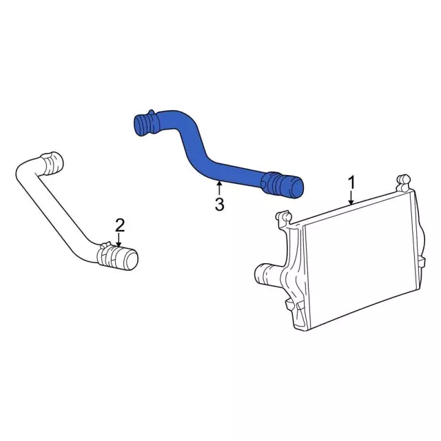 1C3Z6K769A - Cooling System: Duct Assembly for Ford: Excursion, F-250 Super Duty, F-350 Super Duty, F-450 Super Duty, F-550 Super Duty Image