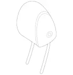 16797058043D16 - Body: Headrest for Mercedes-Benz Image