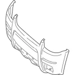 YL8Z17D957EAA - Body: Bumper Cover for Ford: Escape Image