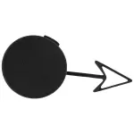 FT4Z17K922AA - Body: Tow Bracket Cover for Ford: Edge Image