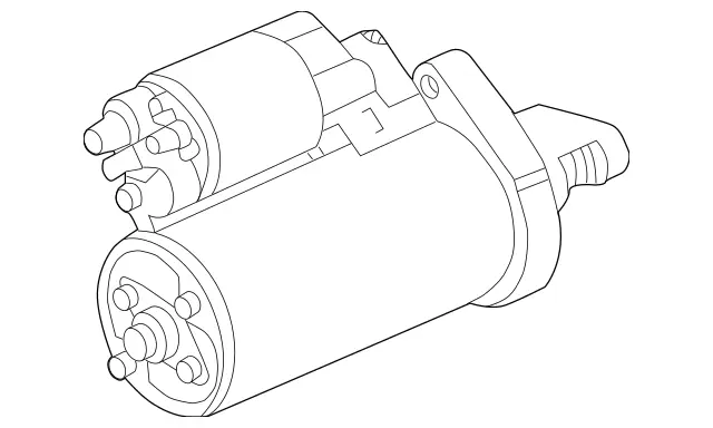61514401 - : Starter for Mercedes-Benz: CL600, CL65 AMG, E320, SL600, SL65 AMG Image