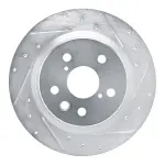 63175056R - : DFC Brake Rotor - Drilled and Slotted - Silver for DYNAMIC FRICTION Image