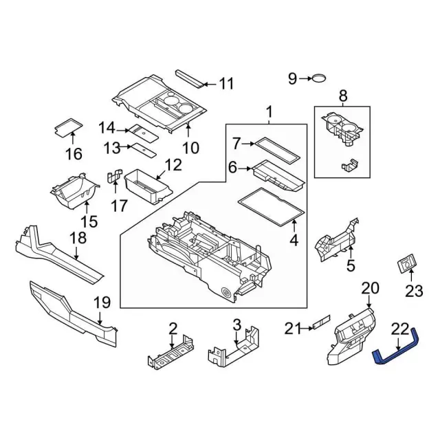 Upper Trim - Ford (RL3Z-1504608-DB)