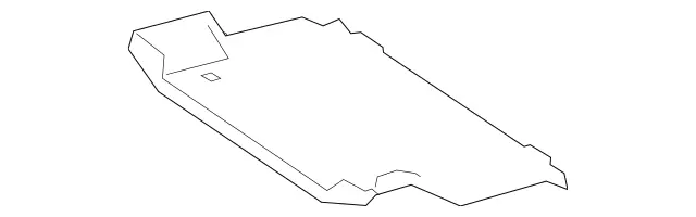 2136931700 - Trim and Lining: Cover, Rear-End Floor for Mercedes-Benz: CLS450, CLS53 AMG, E300, E350, E43 AMG Image image