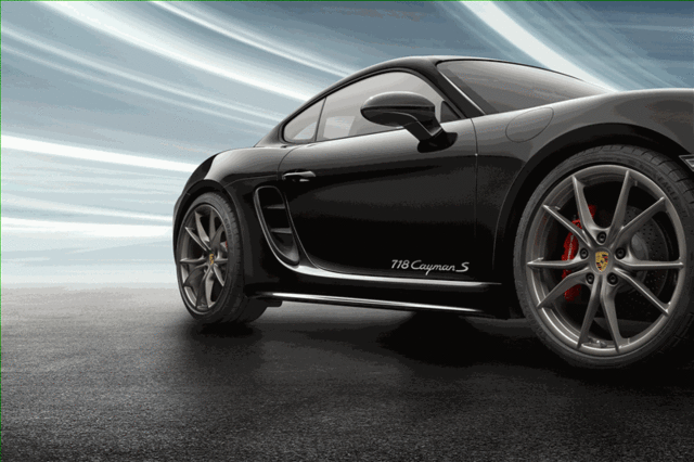 98204480011V04 - Exterior: Model Designation On Doors - Silver for Porsche: 718 Cayman Image