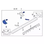 LC3Z16451JB - : Running Board for Ford: F-250 Super Duty, F-350 Super Duty, F-450 Super Duty Image