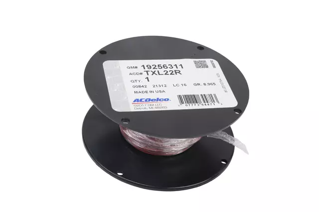 TXL22R - : 50 ft Spool of Red 22 Gauge Thin Wall TXL Wire for ACDelco Image