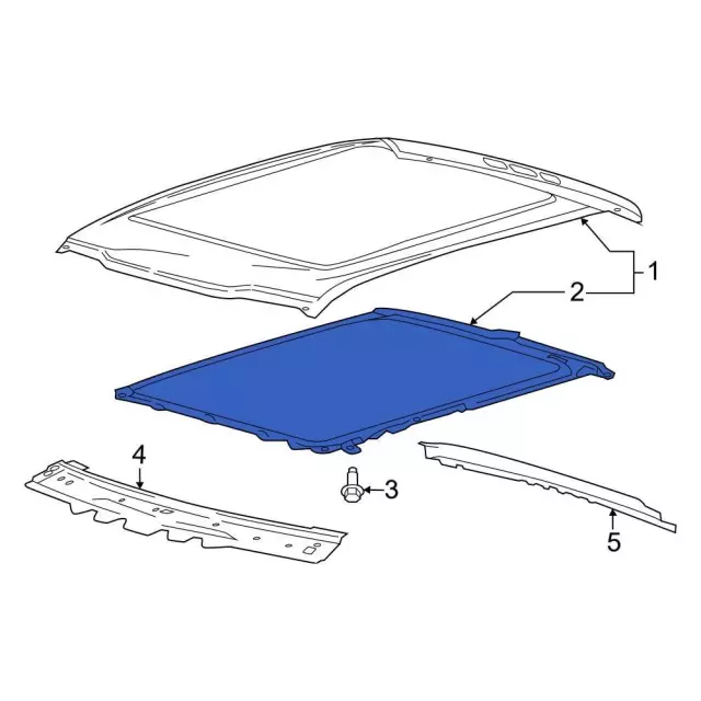ML3Z16502C22C - Body: Sunroof Frame for Ford: Expedition, F-150, F-150 Lightning | Lincoln: Navigator Image