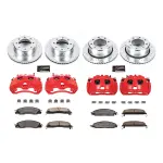 KC545836 - : Z36 Truck and SUV Ceramic Brake Pad, Drilled &amp; Slotted Rotor, and Caliper Kit for PowerStop Image