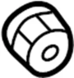 122100441 - Body: Stay Nut for Infiniti Image