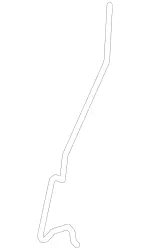 2057200903 - : Securing Rod for Mercedes-Benz: C43 AMG, C63 AMG, C63 AMG S Image